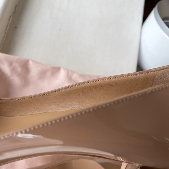 Sergio Rossi nude kitten heels